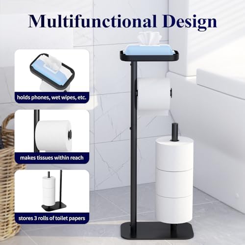 Kitsure Toilet Paper Holder Stand