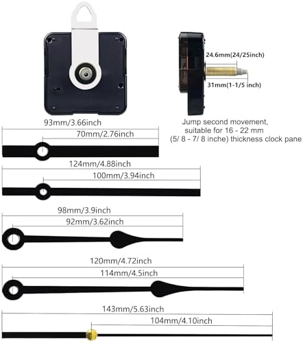 31mm Quartz Long Shaft Clock Movement Repair Kit from AirUIFU
