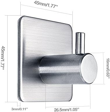 Sturdy Durable Adhesive Hooks for Bathroom Bedroom Storage