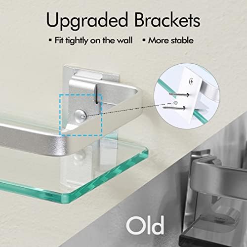 Sturdy 8mm Tempered Glass Shelves for Bathroom Storage