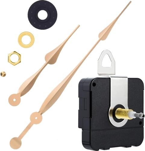 Precise 12 Gold-Plated Wall Clock Kit with Easy Installation