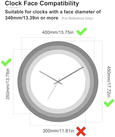 Clock Hands Only Silver 8 Set