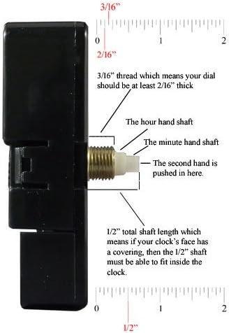 Dhorcas Designs Quadrant Timer Motor with Gold 2 Hand