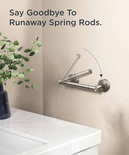 FORIOUS Stainless Steel Toilets Paper Holder with 25lb Capacity 61-inch Diameter