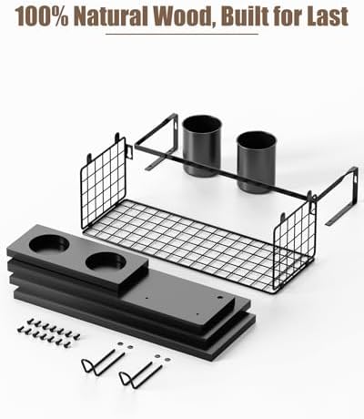 Versatile Floating Storage Shelf for Bathroom Bedroom Kitchen and Living Room