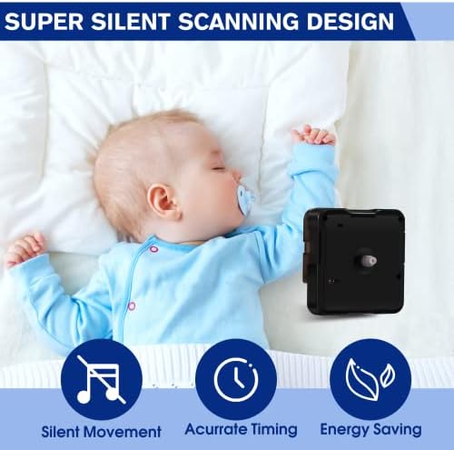DEEWISH Battery-Operated Quartz Clock Movement Replacement No Hands