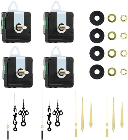 Atyusvic 4PCS Silent Clock Movement for DIY 185mm Soft Start Mechanism