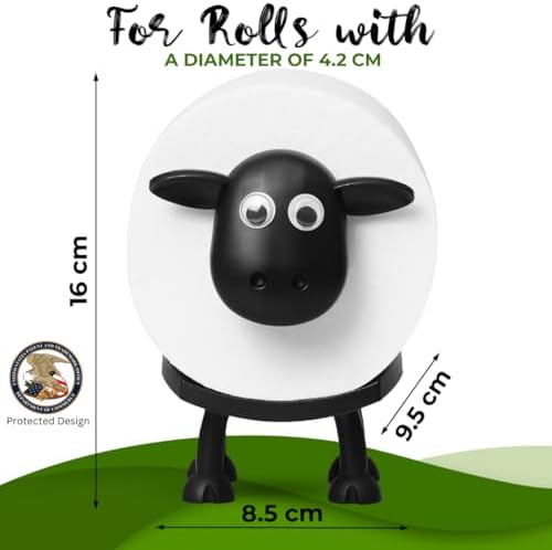 party 3D printed cool sheep toilet paper holder set for bathroom
