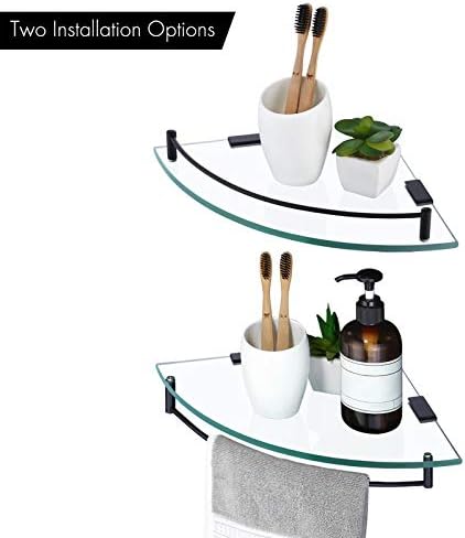 KES Tempered Glass Shelf Stainless Steel