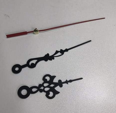 Delmitan 10-Set 28mm Wall Clock Movement Mechanism with Gold Hands Black Pointers