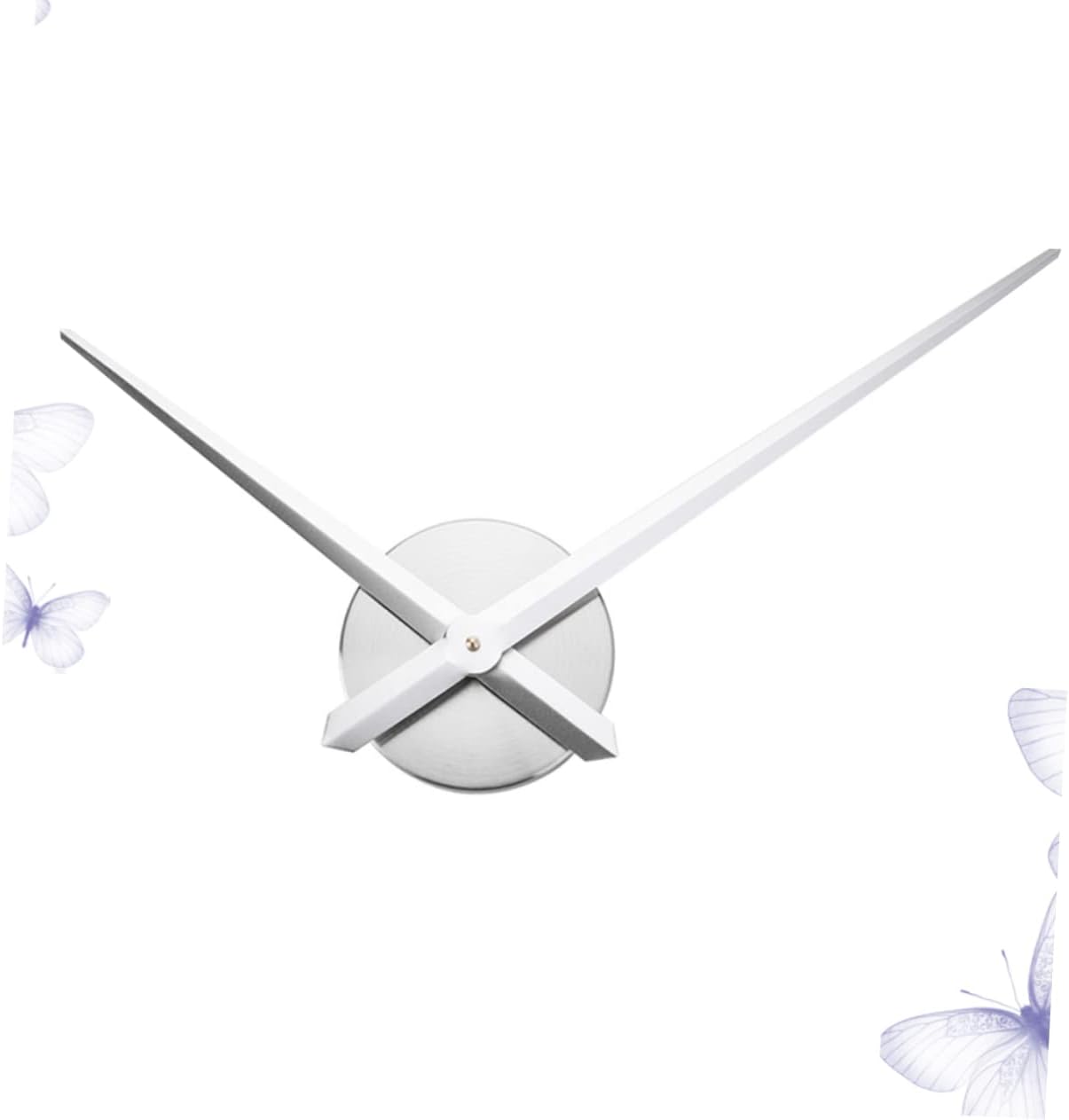 LIFKICH DIY Silver Cross Stitch Clock with 3D Mechanism