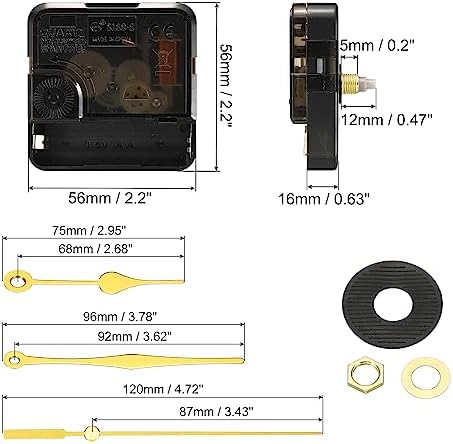 Battery Operated Quiet Mute Clock Movement from PATIKIL