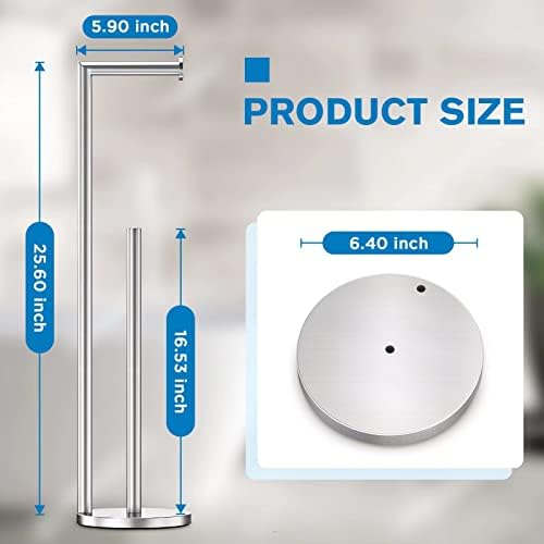 Sturdy Nickel-Finish Toilet Paper Holder - Space-Saving Easy to Install