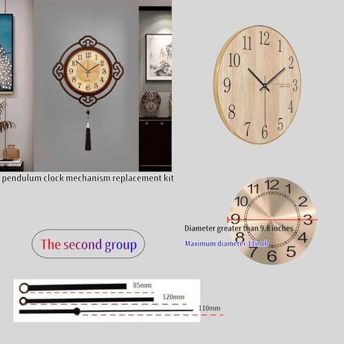 Prettyia Clock Mechanism 2 Set Replacement Kit