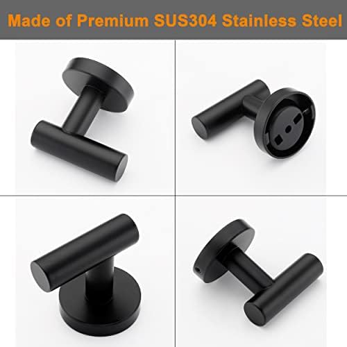 Nolimas Stainless Steel Towel Hook Matte Black