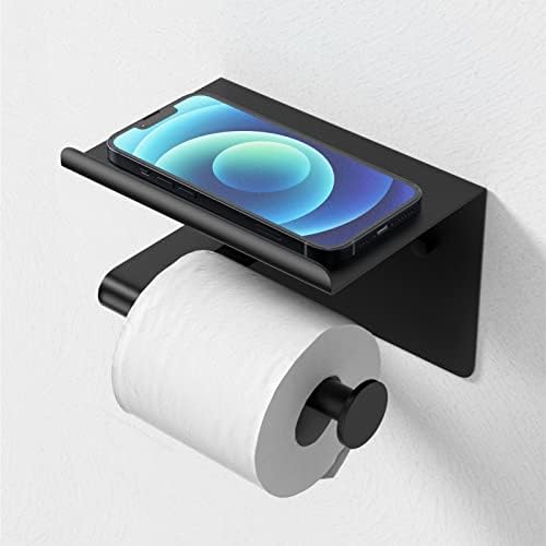Sturdy Black Toiletries Holder with Mega Roll Fit