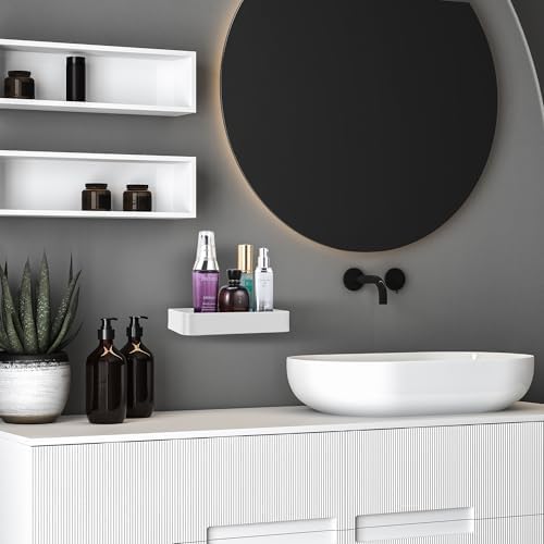 Z Metnal Rust-Resistant Floating Wall Organizer for Bathrooms