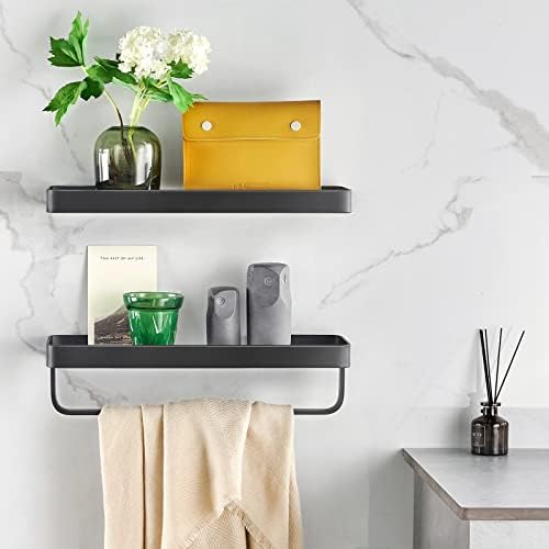 VOLPONE Tempered Glass Bathroom Shelf - Rustproof Durable