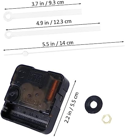 DECHOUS Replacement Clock Hands Kit for DIY Wall Clocks - Silent Movement Mechanism