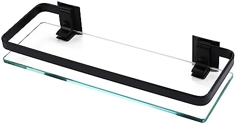 KES Bathroom Wall Shelf Tempered Glass Extra Thick Rust-Resistant High-Strength Shelf
