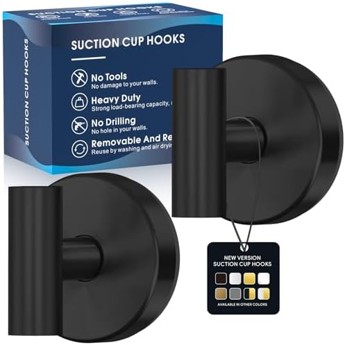 Two-Piece Suction Cup Hooks for Showers