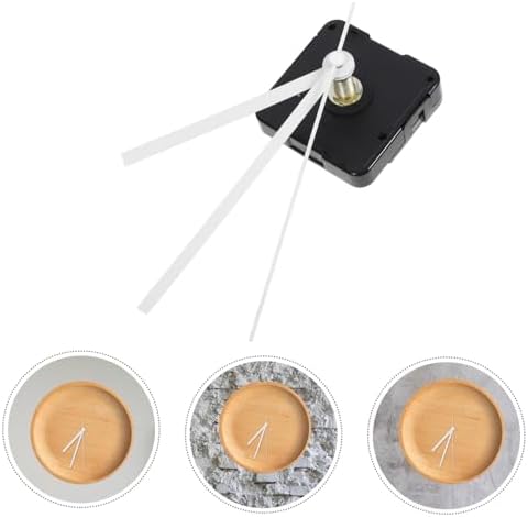 Silent Precision Long Shaft Clock Movement Kit White