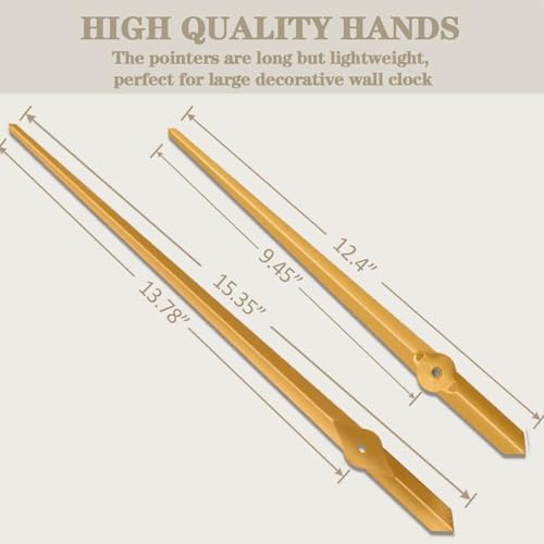 VANGOLD DIY Wall Clock Hand Replacement Gold