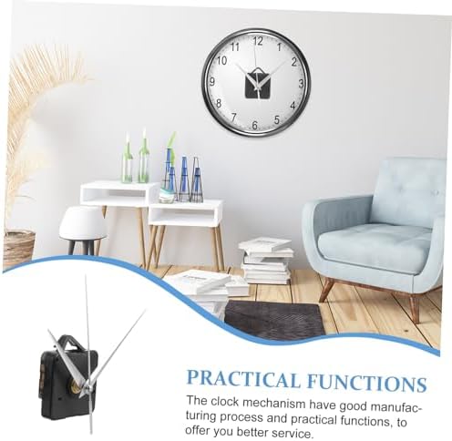 Homoyoyo Wall Clock Movement Kit 3-Hand Replacement with Silver Precise