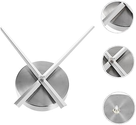 Oversized DIY Wall Clock Parts - clock movement 3D design Silver Alloy