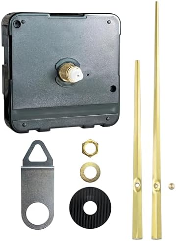 Premium Clock Kit with Long Gold Brass Hands