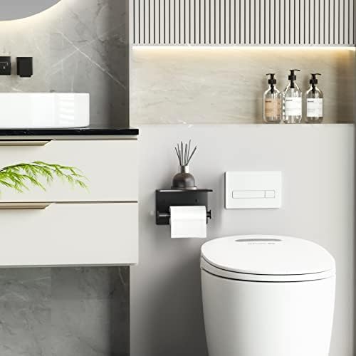 Effortlessly Mount Your Toilet Paper with 5-in-1 Storage Solution