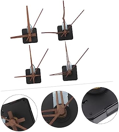 Walnut Wood Replacement Pointer Clock Hands Kit for 4 Sets