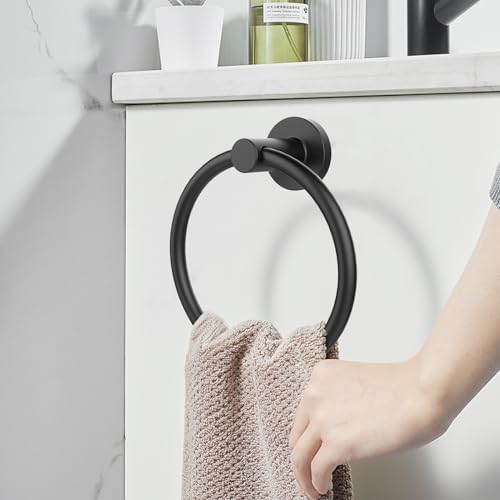 SetSail Matte Black Towel Holder