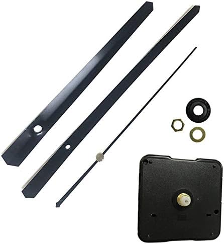 Complete Kit for Clock Repair 10pcs Black Wall Clock Movement Mechanism Kit
