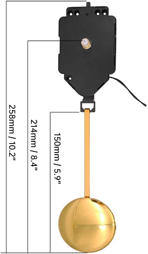Premium Metal Pendulum Set for Quartz Clocks