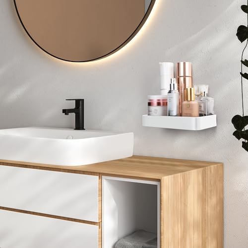 Z Metnal Rust-Resistant Floating Wall Organizer for Bathrooms