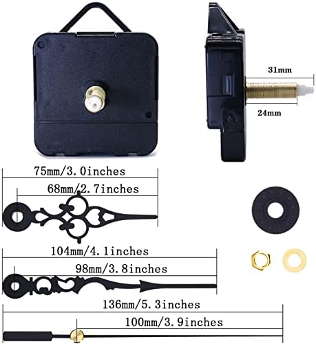Battery Operated Wall Clock Movement Parts for Craft Use