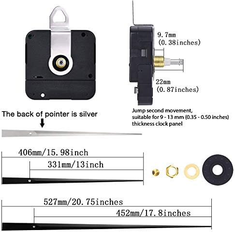 High Torque Clock Movement with Long Hands