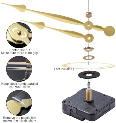 EMOON Clock Movement Mechanism Kit for Custom Repair