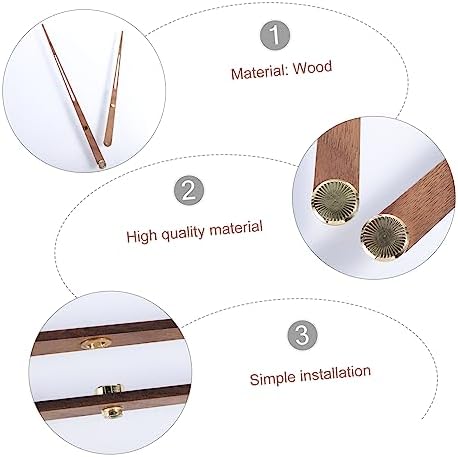 Large Wooden Clock Pointer Black Walnut Decor for DIY