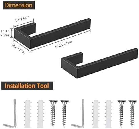 Double-Piece Stainless Steel Hand Towel Holder Modern Design