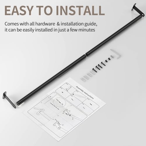 JUYSON 30-Inch Matte Black Towel Bar