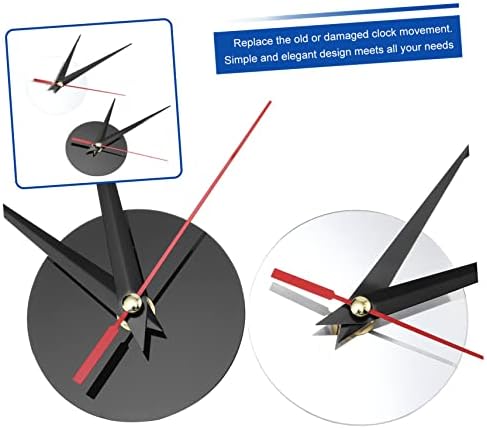 BUTIFULSIC Acrylic Aluminum Alloy Torque Clock Mechanism Set for Wall Clocks