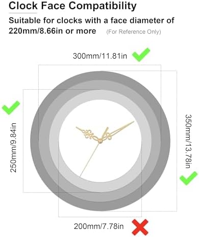 Gold Clock Kit - antique brass precision mechanism 8-pieces