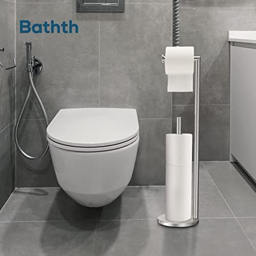 Sturdy Nickel-Finish Toilet Paper Holder - Space-Saving Easy to Install