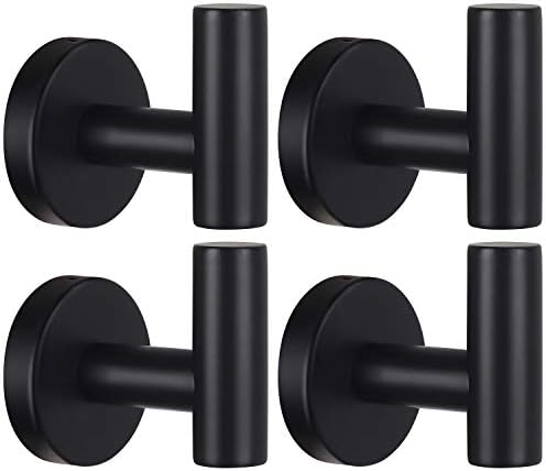 Towel Hook Set Matte Black