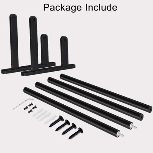 Double Towel Bar for Bathroom - Stainless Steel Wall-Mounted Towel Holder