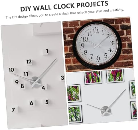 STOBAZA DIY Battery Operated Wall Clock Movement with Silver Metal Hands