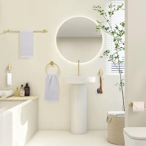 TURS Brushed Gold Bath Towel Bar Set