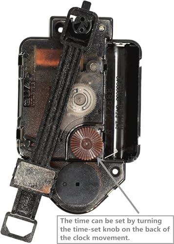 Versatile Pendulum Clock Movement with 3 Replacement Hands
